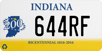 IN license plate 644RF