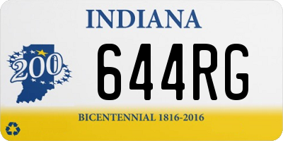 IN license plate 644RG