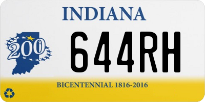 IN license plate 644RH