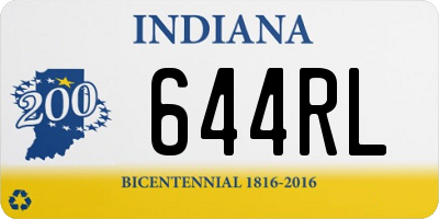 IN license plate 644RL