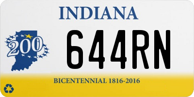 IN license plate 644RN