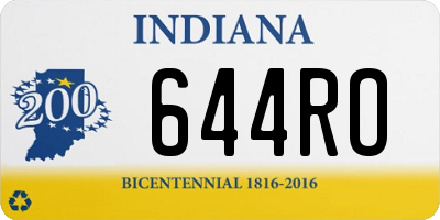 IN license plate 644RO