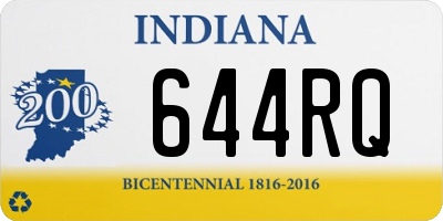 IN license plate 644RQ