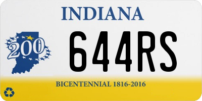 IN license plate 644RS