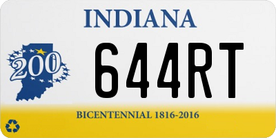 IN license plate 644RT