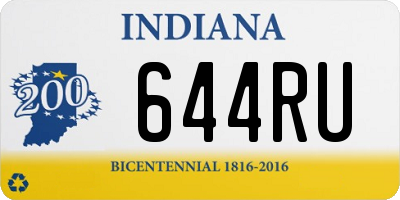 IN license plate 644RU