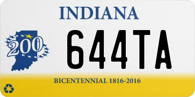 IN license plate 644TA