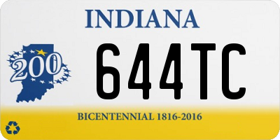 IN license plate 644TC