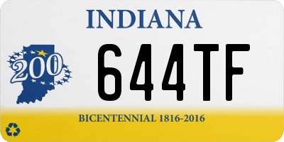 IN license plate 644TF