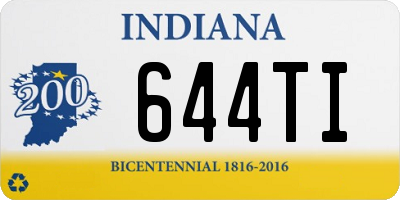 IN license plate 644TI