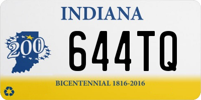 IN license plate 644TQ