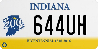 IN license plate 644UH