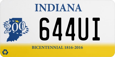 IN license plate 644UI