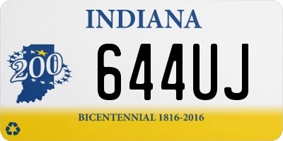 IN license plate 644UJ