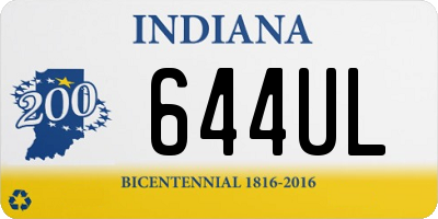 IN license plate 644UL