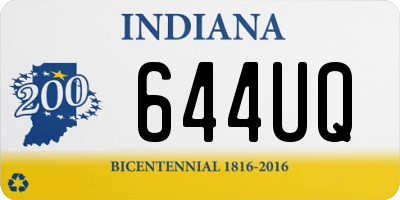 IN license plate 644UQ