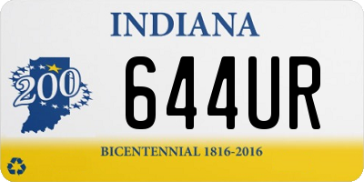 IN license plate 644UR