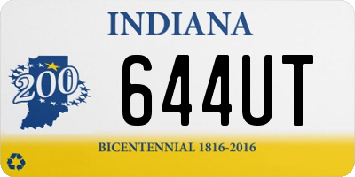 IN license plate 644UT