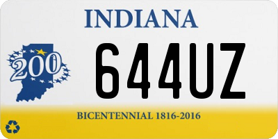 IN license plate 644UZ