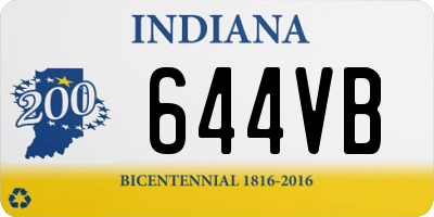 IN license plate 644VB