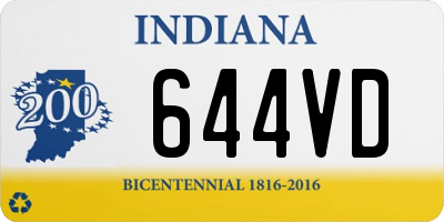 IN license plate 644VD