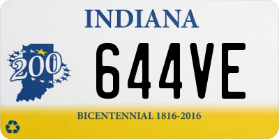 IN license plate 644VE