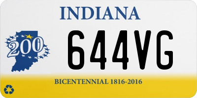 IN license plate 644VG