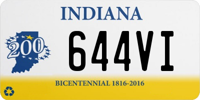 IN license plate 644VI