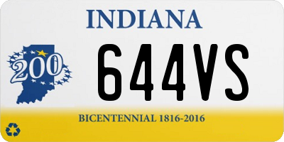 IN license plate 644VS