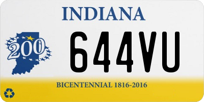 IN license plate 644VU