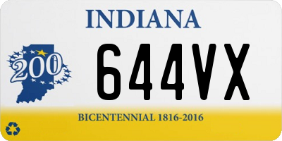 IN license plate 644VX