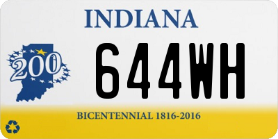 IN license plate 644WH