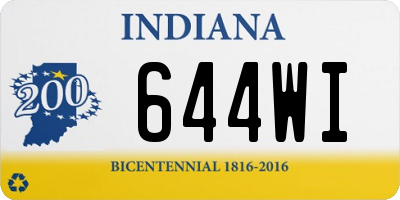 IN license plate 644WI
