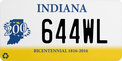 IN license plate 644WL