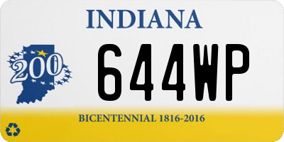 IN license plate 644WP