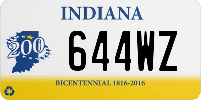 IN license plate 644WZ