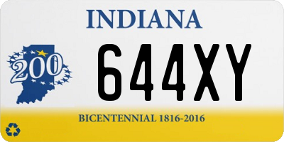 IN license plate 644XY