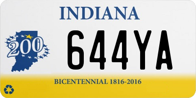 IN license plate 644YA