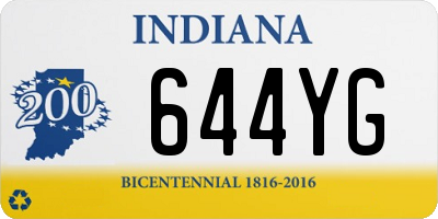 IN license plate 644YG