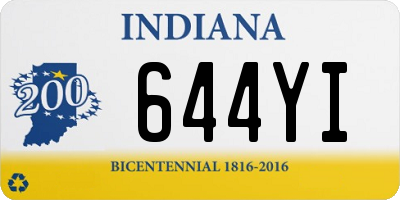 IN license plate 644YI