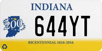 IN license plate 644YT