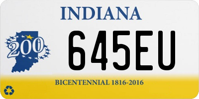 IN license plate 645EU