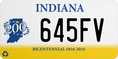 IN license plate 645FV