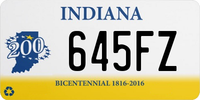 IN license plate 645FZ