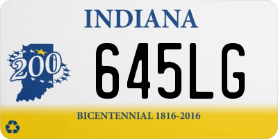 IN license plate 645LG