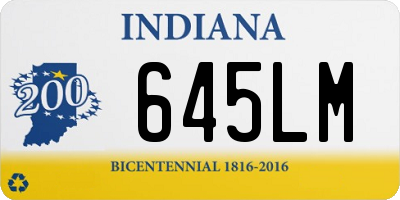 IN license plate 645LM