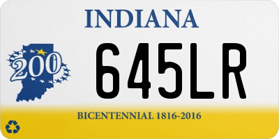 IN license plate 645LR