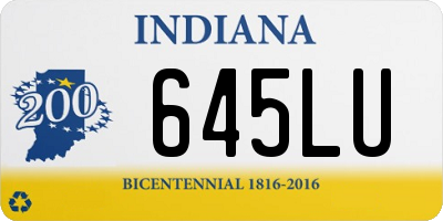 IN license plate 645LU