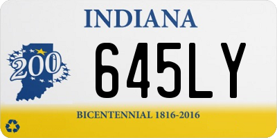 IN license plate 645LY