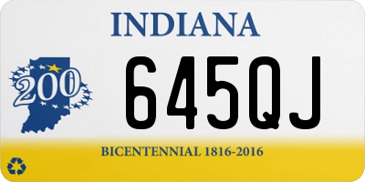 IN license plate 645QJ
